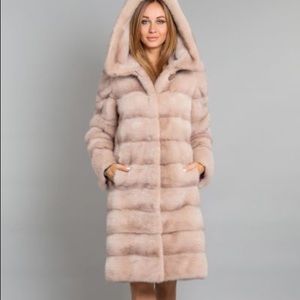 100% Real Fur Mink Coat